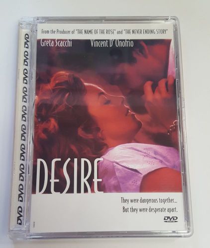 ~2002 DESIRE DVD Platinum Disc Corporation Greta Scacchi, Vincent D&#039;Onofrio RARE