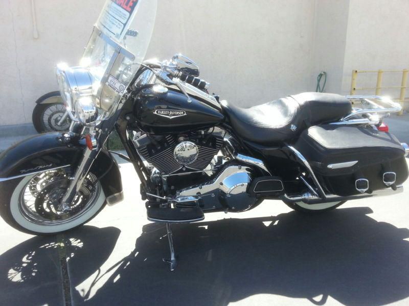 2006 flhrci road king classic harley davidson fuel injected black runs great