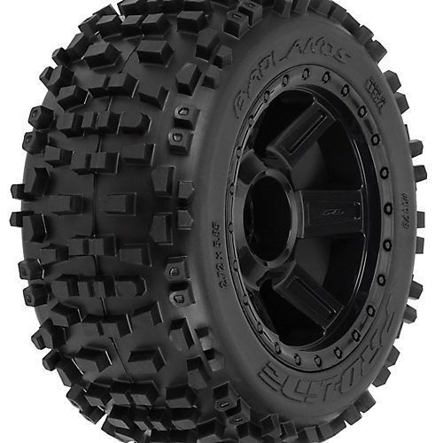Proline 117811 Badlands 3.8" All Terrain Tire Mounted on Desperado Black Wheels, US $48.65, image 3