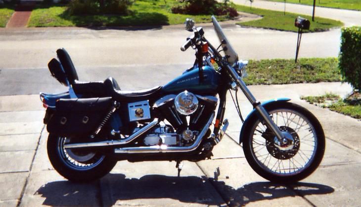 1994 Harley Davidson Dyna Wide, teal blue, low milage