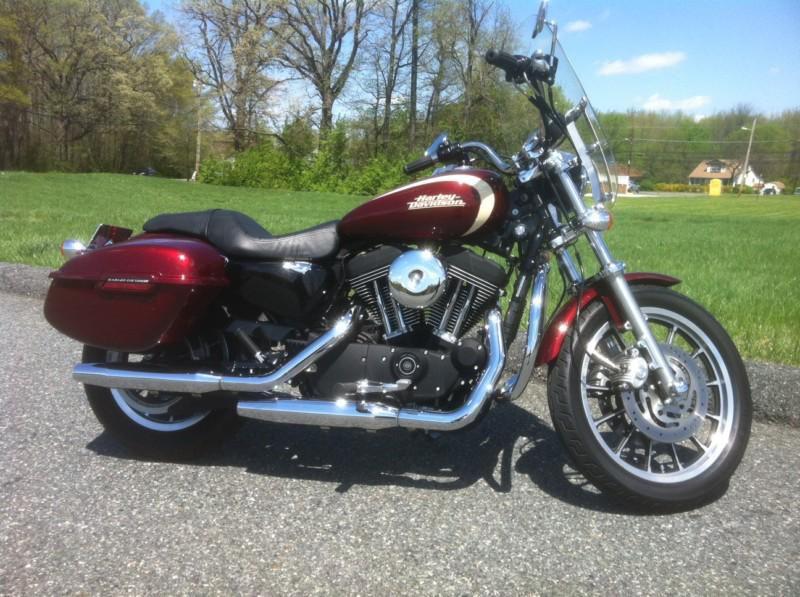 Beautiful Crimson Red Sunglo 2008 Sportster Roadster [XL1200R]