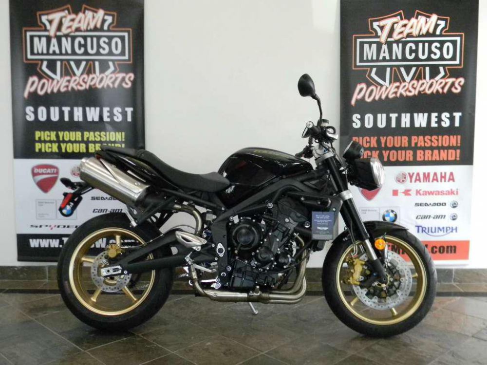 2013 triumph street triple abs - phantom black  sportbike 