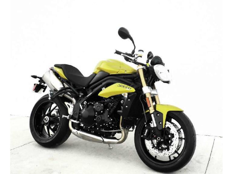 2013 triumph speed triple abs - sulphur yellow  sportbike 