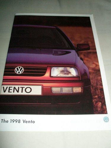 VW Vento range brochure 1998