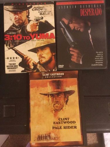 Pale Rider, 3:10 to Yuma, Desperado (DVD) Western Pack !!!!!, US $4.69, image 1