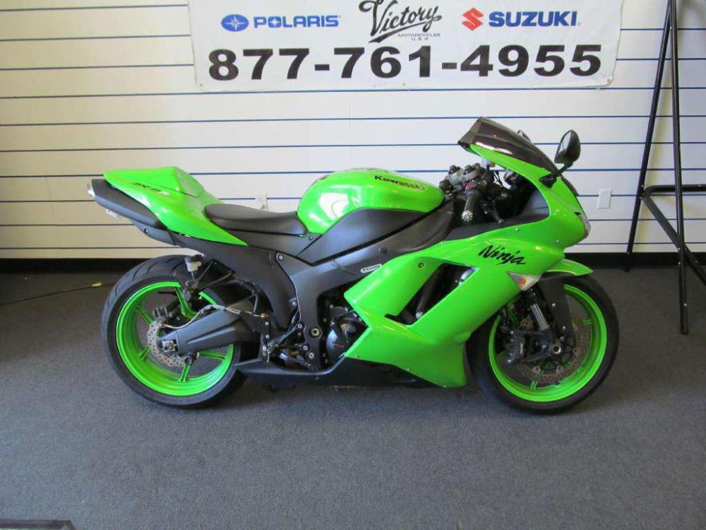 2008 kawasaki ninja zx-6r  sportbike 