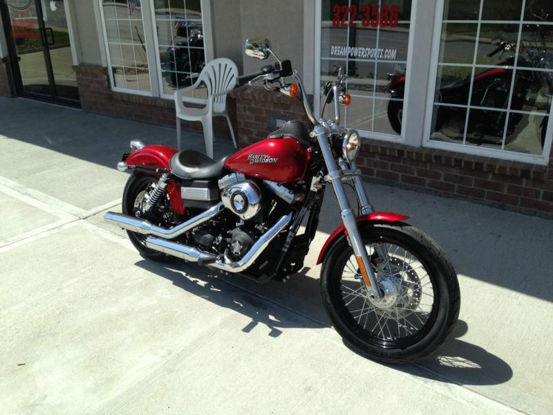 2012 Dyna Street Bob ONLY 228 MILES! EMBER RED SUNGLO! BEST DEAL ANYWHERE!, US $11,950.00, image 2