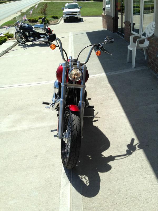 2012 Dyna Street Bob ONLY 228 MILES! EMBER RED SUNGLO! BEST DEAL ANYWHERE!, US $11,950.00, image 3