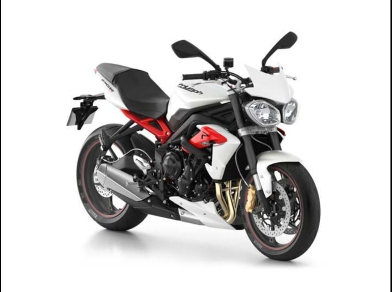 2013 triumph street triple r abs - crystal white 