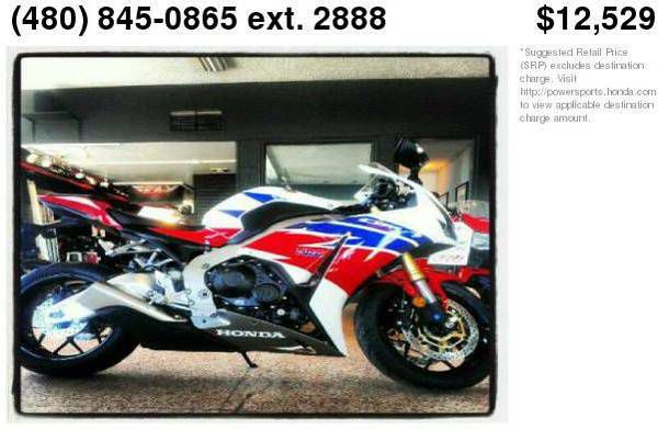 Tri-tone White / Blue / Red 2013 Honda CBR1000RR