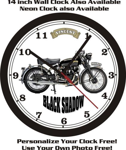 1952 vincent black shadow wall clock-free usa ship!