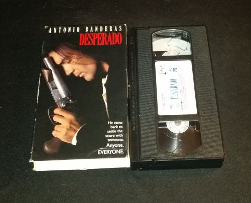Desperado (VHS, 1996, Closed Captioned) Banderas Buscemi Hayek Marin, US $73, image 3