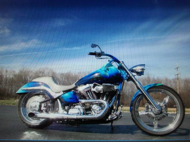 Ocean Blue Customized Harley Davidson Deuce 2001