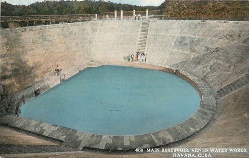 #4018. Main Reservoir. Vento Water Works, Havana Cuba Divided Back Postcard