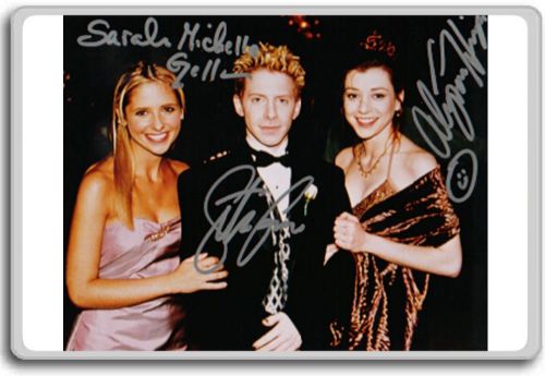 Seth Green, Sarah Michelle Gellar, Alyson Hannigan  Buffy Autographed Prepri...