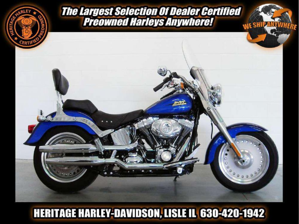 2007 harley-davidson flstf softail fat boy  cruiser 