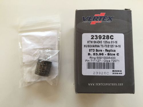 Vertex Piston Kit NEEDLE BEARING KTM SX EXC125 01-16,HUSABERG TE125 12-16 23928C