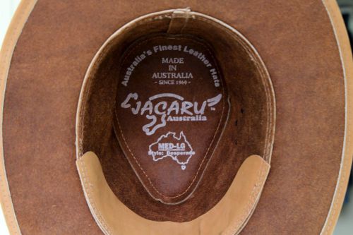 Jacaru Australia's Finest Leather Hat Style: Desperado (Med.) Brown, US $35.99, image 3