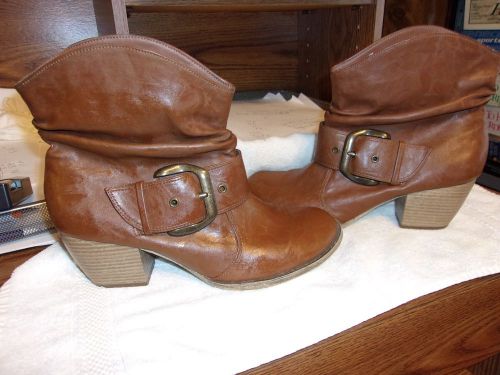 Womens mia brown desperado  ankle  boots size 10-m