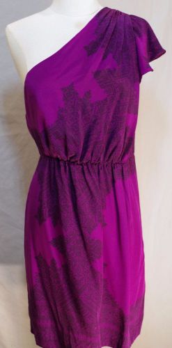 S Twelfth street Cynthia Vincent 12th purple black tribal print silk dress