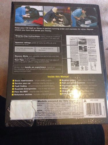 Haynes VW GOLF Mk3 GTI CABRIOLET VENTO Owners Manual. New And Sealed!!!, US $, image 2