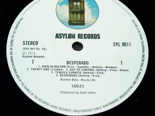 THE EAGLES, DESPERADO, 1973 ORIGINAL VINYL ALBUM, EX+/EX+, image 5
