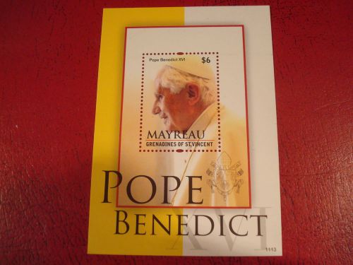 ST VINCENT - POPE BENEDICT XVI - MINISHEET - UNMOUNTED MINT - EX. CONDITION
