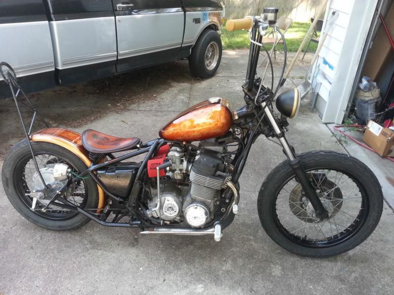 1977 HONDA CB750 BOBBER HARDTAIL ONE OF A KIND PAINT APES READY TO RIDE ANYWHERE