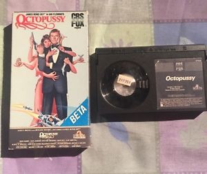 OCTOPUSSY - JAMES BOND 007 - BETA RARE - 1983 Roger Moore - CBS/FOX Free Ship