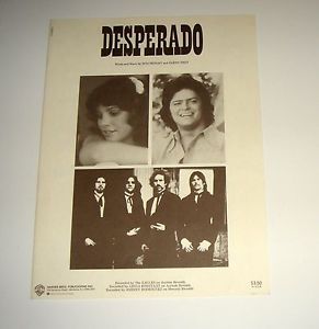 Original 1973 Linda Ronstadt Desperado 8 Page Sheet Music Free Shipping, image 2