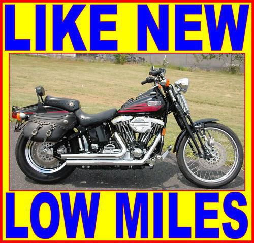 1996 HARLEY DAVIDSON SOFTAIL SPRINGER BADBOY BAD BOY FXSTSB W/ EXTRAS LIKE NEW!!