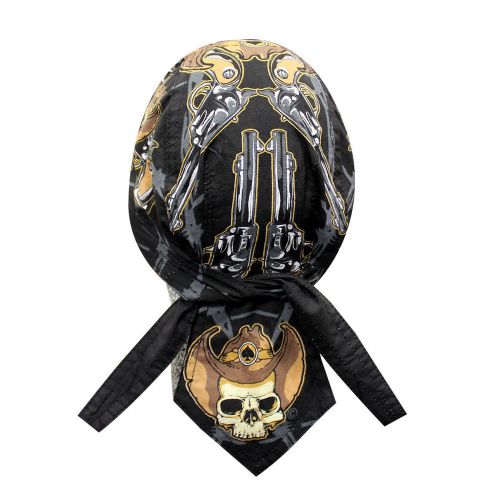 Desperado Cowboy Skull Head Wrap Bandanna Sweatband Durag Biker Free Shipping