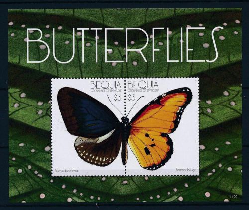 [33160] bequia st. vincent 2011 butterflies schmetterlingen  mnh sheet