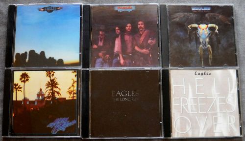 Eagles; 6 CD Lot; HOTEL CALIFORNIA;  DESPERADO; THE LONG RUN; HELL FREEZES OVER, US $180, image 2