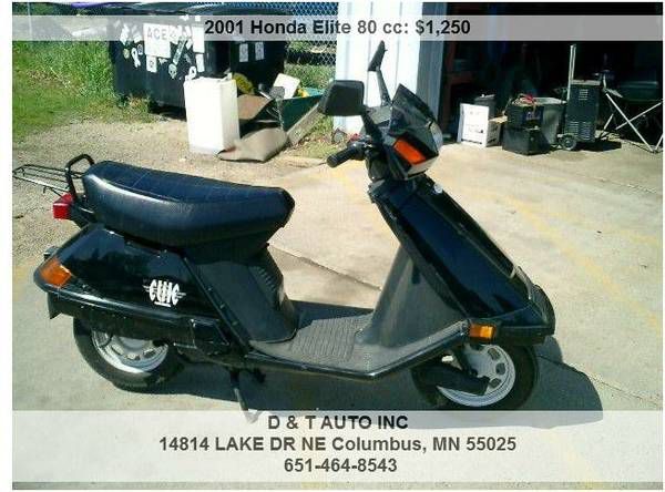 2001 Honda Elite 80 cc