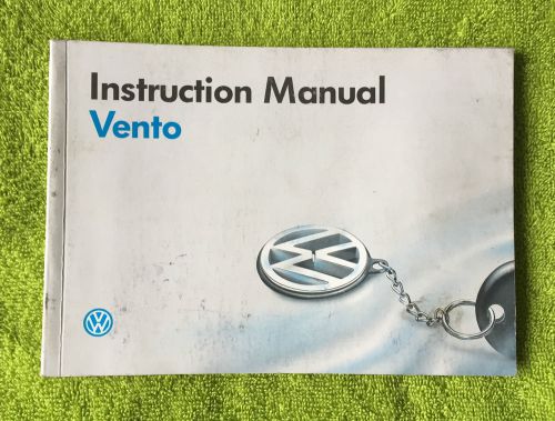 VW VENTO GENUINE OWNERS MANUAL HANDBOOK INSTRUCTIONS MANUAL 1992-1999 #2161