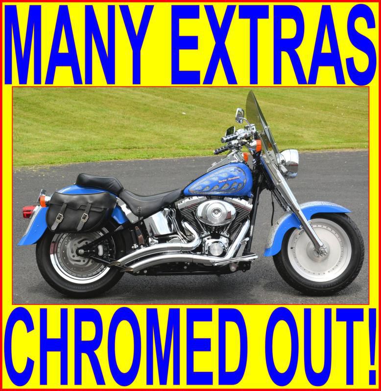 2001 harley davidson softail fatboy fat boy flstf many extras ltd edition paint
