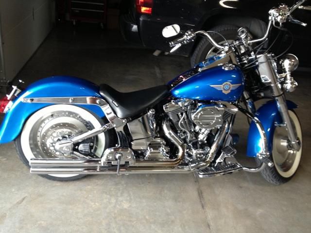 States blue pearl,chrome everything,1996  fatboy
