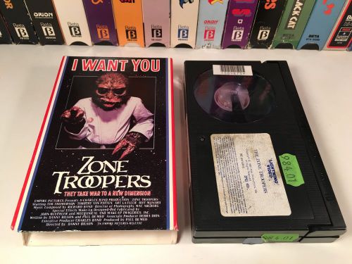 * Zone Troopers Betamax NOT VHS 1985 Sci Fi Action 80&#039;s Beta Tim Thomerson WWII