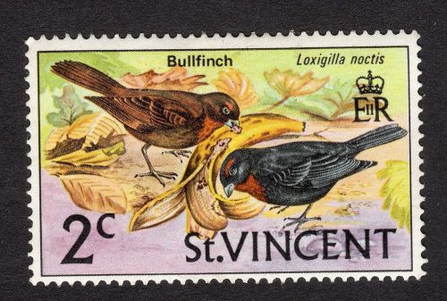 1970 St Vincent 2c Bullfinches SG 287 Mounted Mint R13973