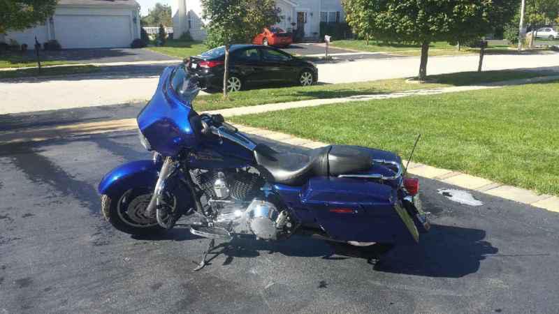 2006 harley davidson street glide motorcycle blue