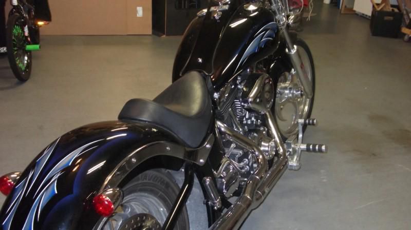 2005  red horse custom softail with harley  88 ci twin cam