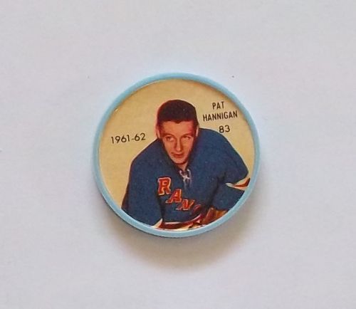 Shirriff / salada coin pat hannigan # 83 new york rangers 1961-62   lot # 4