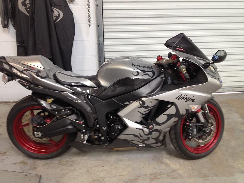2007 kawasaki ninja zx-6r  sportbike 