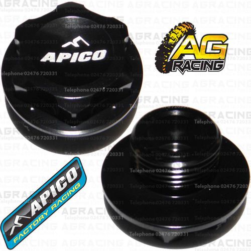 Apico Black Headstock Steering Stem Nut For Husaberg TE 125 2012-2014 Motocross