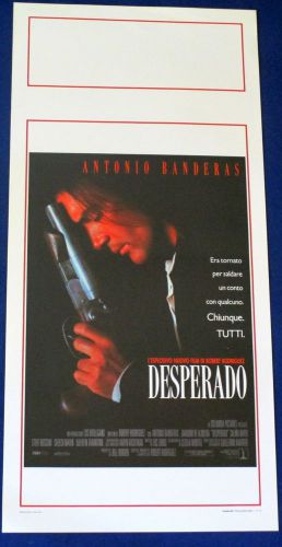 Desperado antonio banderas robert rodriguez (1995) orginal italian movie poster