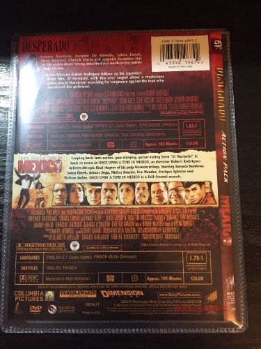 Desperado/Once Upon A Time In Mexico DVD, US $3.00, image 2