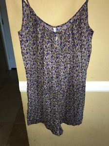 Twelfth street by cynthia vincent designer 100% silk romper p small retails $295