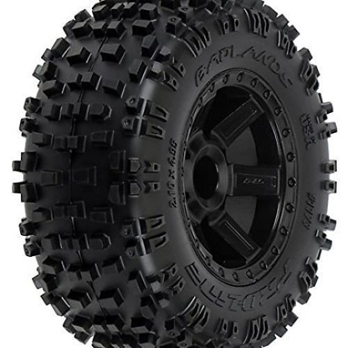Proline 117313 badlands 2.8&#034; all terrain tire mounted on desperado black rear wh