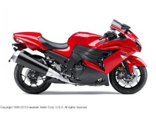 2013 Kawasaki Ninja ZX-14R ZX-14 Sportbike 